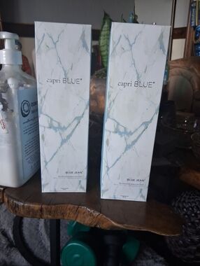 CAPRI BLUE-Blue Jean Diffuser-With Reed Diffuser Sticks-5.7oz/168 ml X2